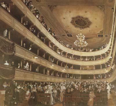 Gustav Klimt Auditorium of the old Burgtheater (mk20) Germany oil painting art